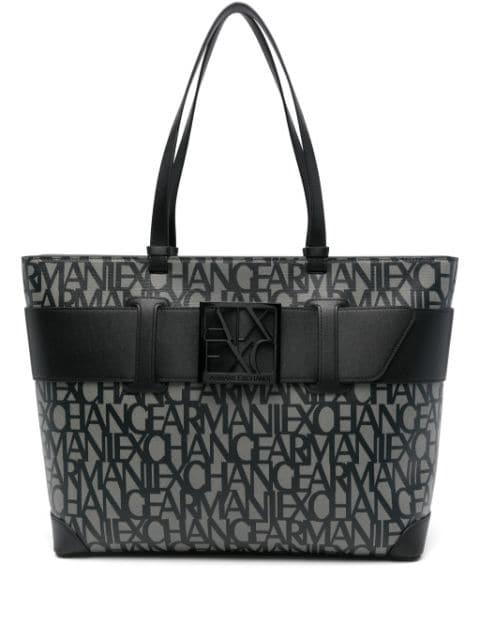 logo-print tote bag by ARMANI EXCHANGE