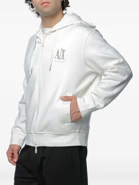 logo-print zip-up hoodie by ARMANI EXCHANGE