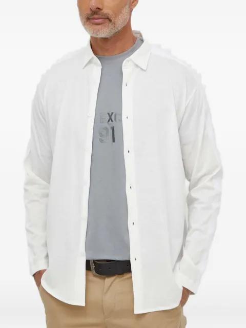 logo-tape long-sleeve shirt by ARMANI EXCHANGE