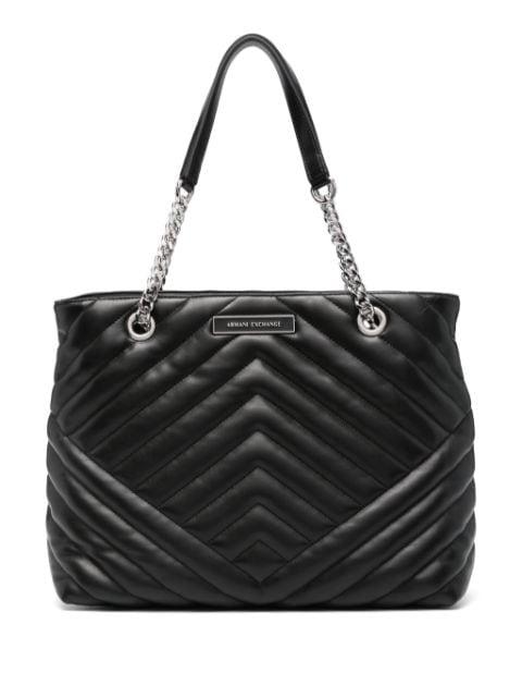 matelassé-effect tote bag by ARMANI EXCHANGE
