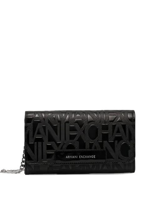 mini embossed clutch bag by ARMANI EXCHANGE