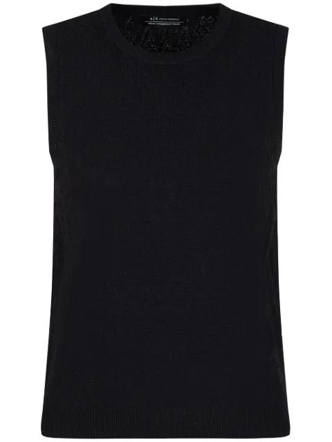 monogram-jacquard vest by ARMANI EXCHANGE