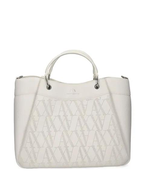 monogram-pattern tote bag by ARMANI EXCHANGE