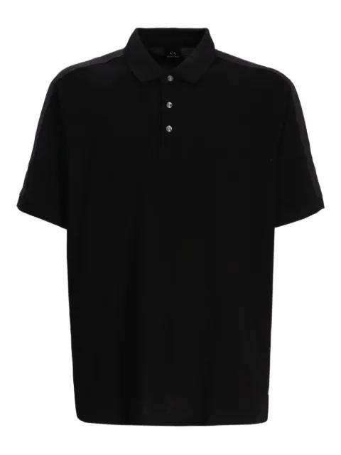 panelled cotton polo shirt by ARMANI EXCHANGE