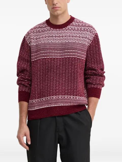 patterned crew-neck sweater by ARMANI EXCHANGE