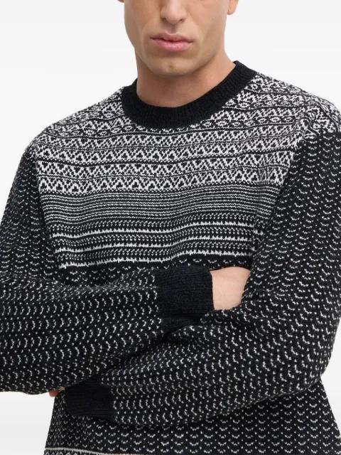 patterned crew-neck sweater by ARMANI EXCHANGE