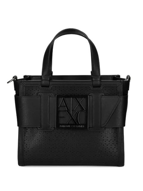 perforated logo tote bag by ARMANI EXCHANGE
