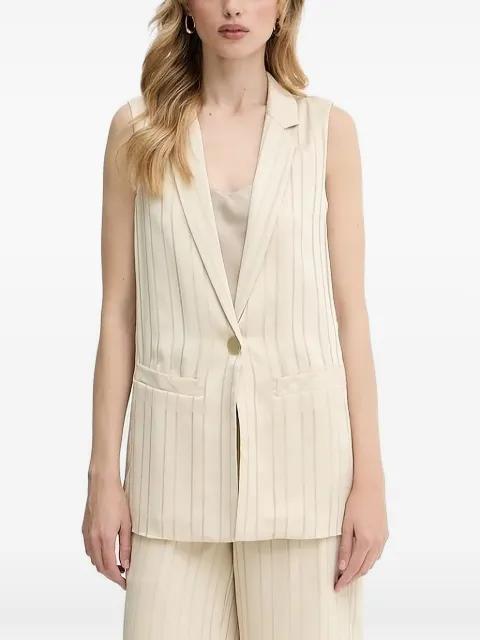 pinstripe sleeveless waistcoat by ARMANI EXCHANGE