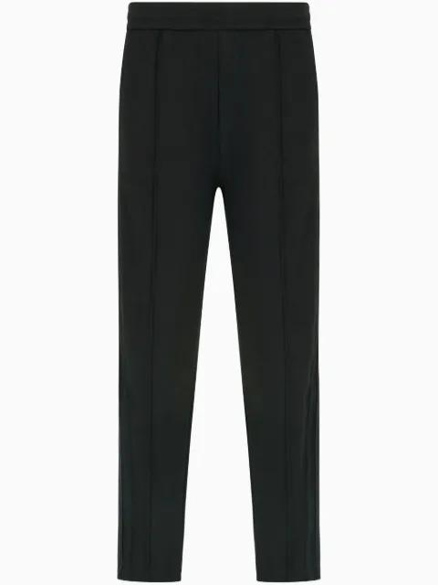 pipe-stitch tapered trousers by ARMANI EXCHANGE
