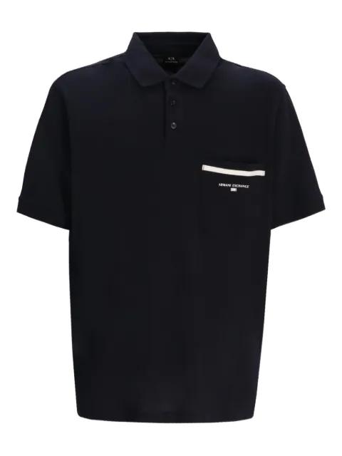 pocket-detail polo shirt by ARMANI EXCHANGE
