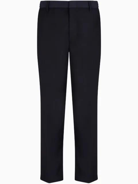 pressed-crease straight-leg trousers by ARMANI EXCHANGE