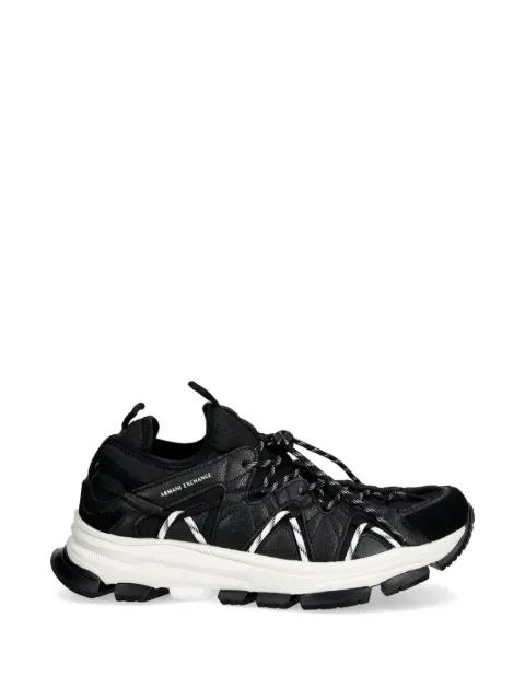 quilted lace-up sneakers by ARMANI EXCHANGE