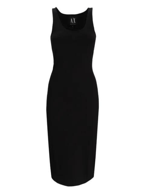 ribbed midi dress by ARMANI EXCHANGE