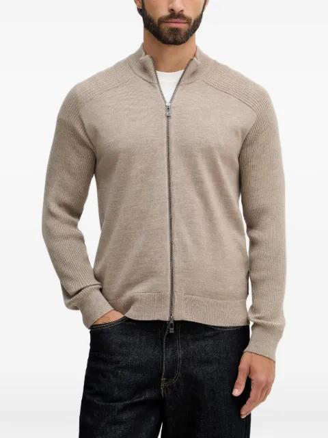 ribbed zip cardigan by ARMANI EXCHANGE