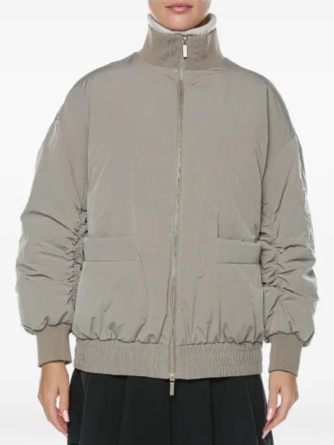 ruched-sleeve blouson jacket by ARMANI EXCHANGE