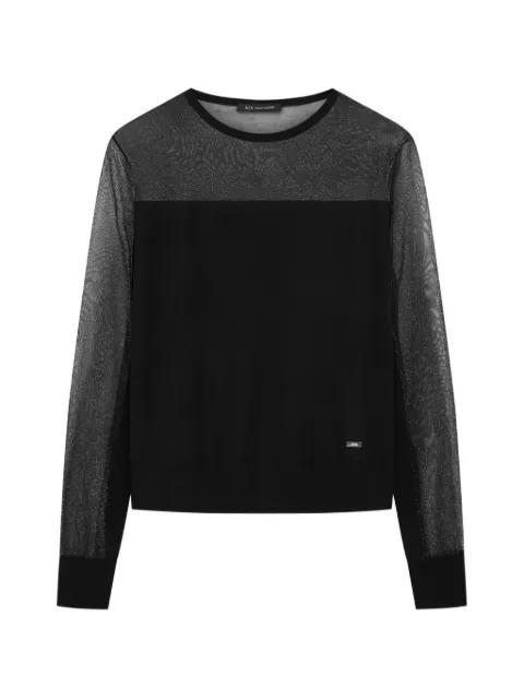 see-through long-sleeve sweater by ARMANI EXCHANGE see-through long-sleeve sweater by ARMANI EXCHANGE