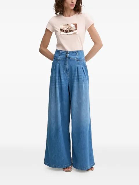 sequin-logo T-shirt by ARMANI EXCHANGE