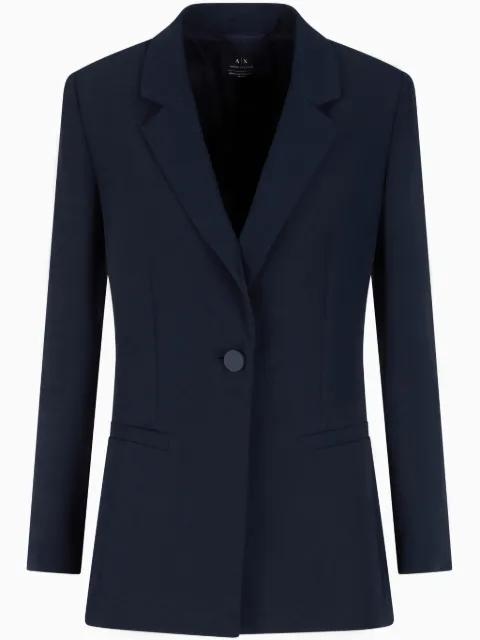 single-breasted blazer by ARMANI EXCHANGE