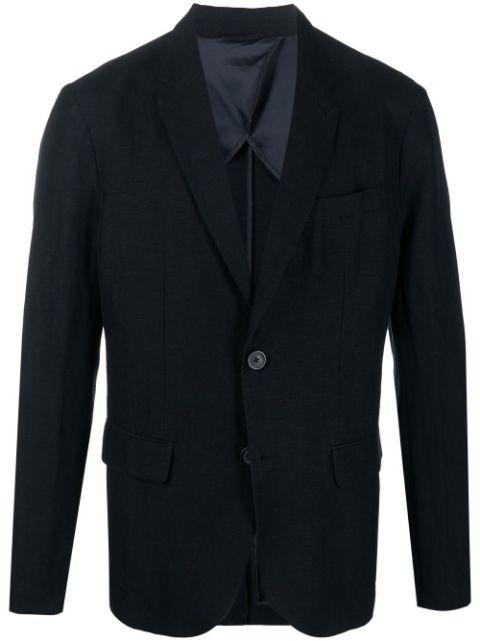 single-breasted boxy blazer by ARMANI EXCHANGE