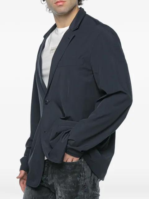 single-breasted notched-lapel blazer by ARMANI EXCHANGE