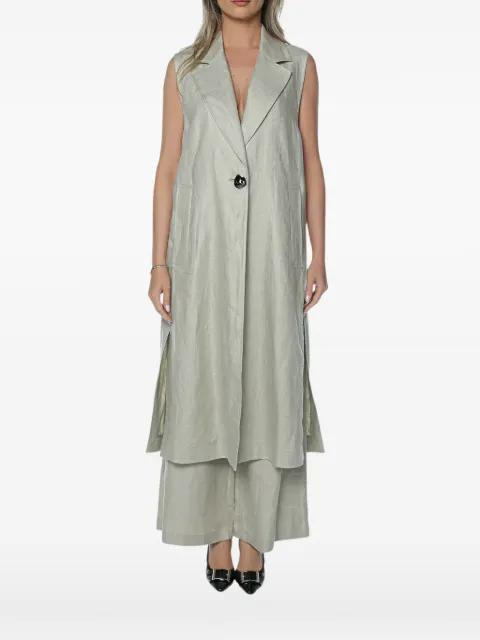 sleeveless notched-lapel coat by ARMANI EXCHANGE