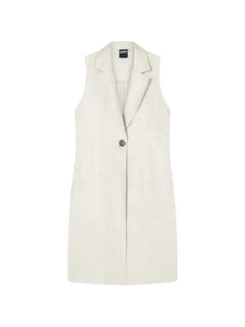 sleeveless notched-lapel trench coat by ARMANI EXCHANGE