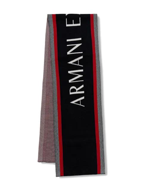 stripe-detail scarf by ARMANI EXCHANGE