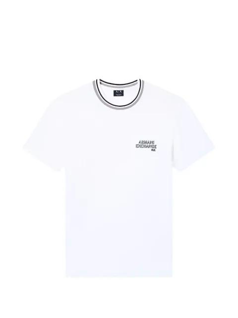 striped collar T-shirt by ARMANI EXCHANGE