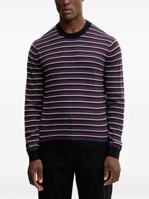 striped-pattern round-neck sweater by ARMANI EXCHANGE