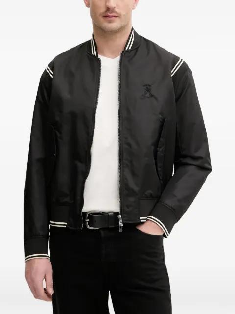 striped-trim zip-up jacket by ARMANI EXCHANGE