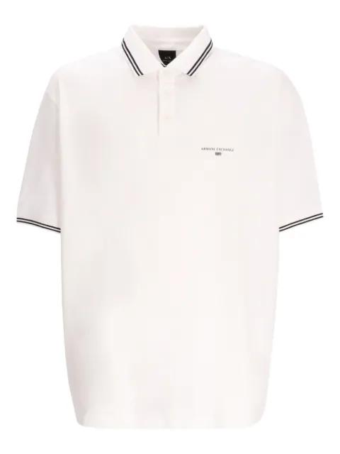 tipped-collar polo shirt by ARMANI EXCHANGE