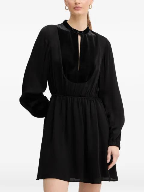 velvet-panel mini dress by ARMANI EXCHANGE