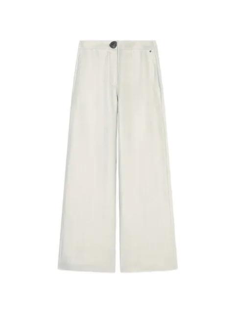 wide-leg twill trousers by ARMANI EXCHANGE