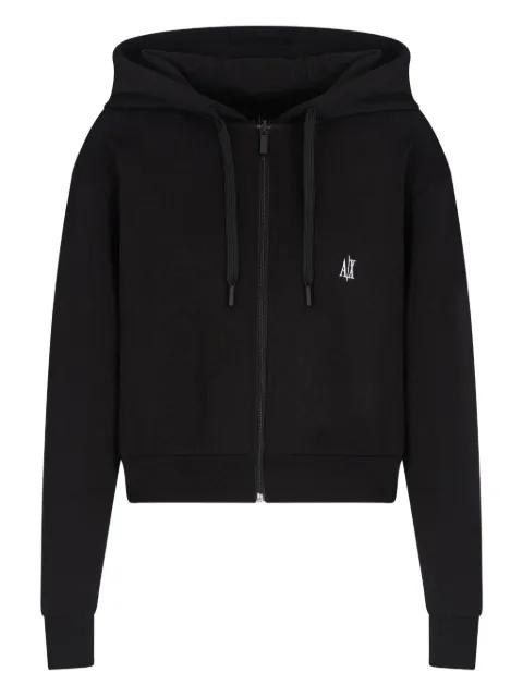 zip-up hoodied jacket by ARMANI EXCHANGE
