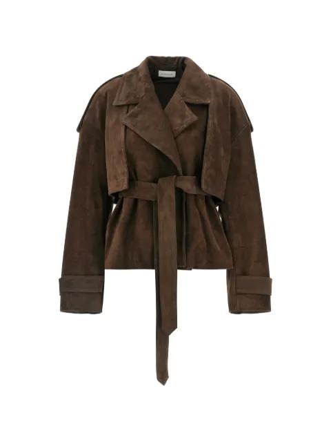 Flaminia lapel suede jacket by ARMARIUM