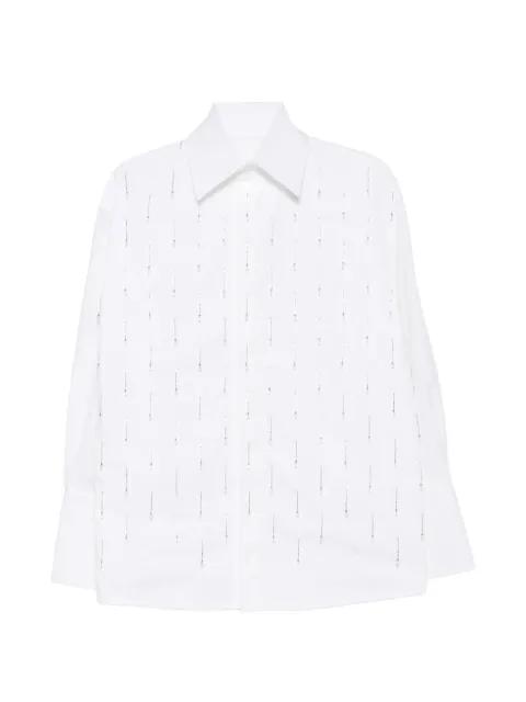 Malik crystal-embellished long-sleeve shirt by ARMARIUM