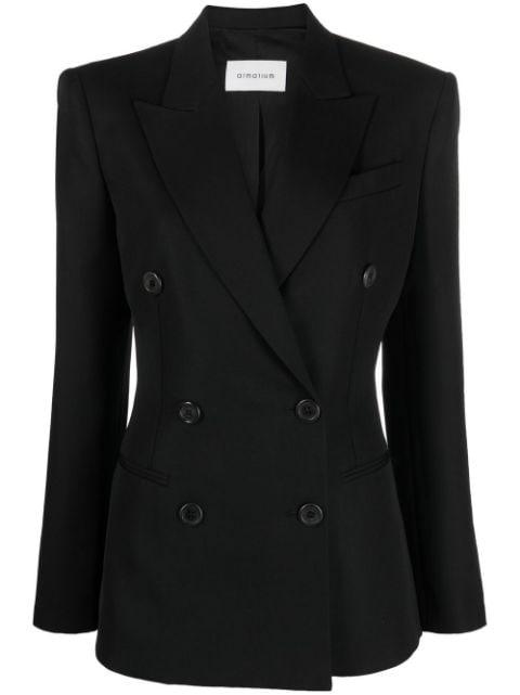Myra double-breasted wool blazer by ARMARIUM