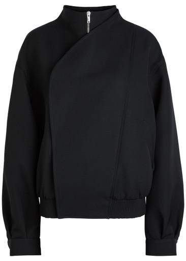 Salma panelled wool bomber jacket by ARMARIUM