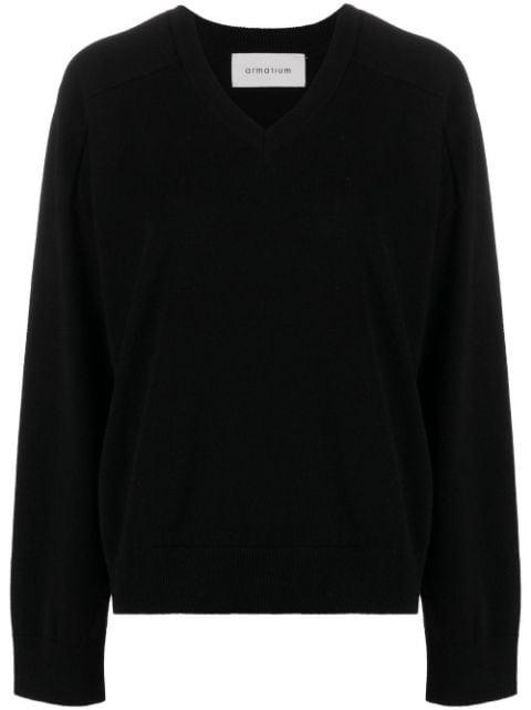 V-neck knitted jumper by ARMARIUM