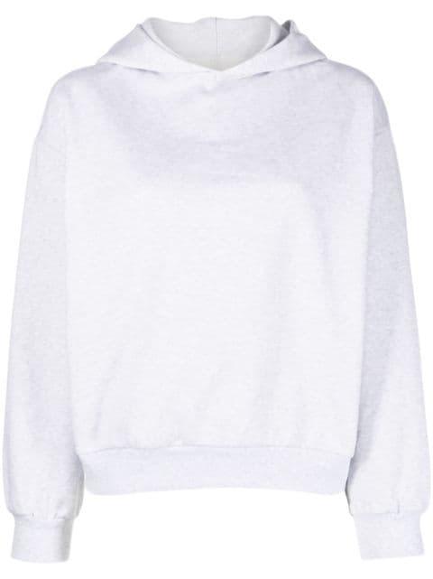 logo-patch cotton hoodie by ARMARIUM