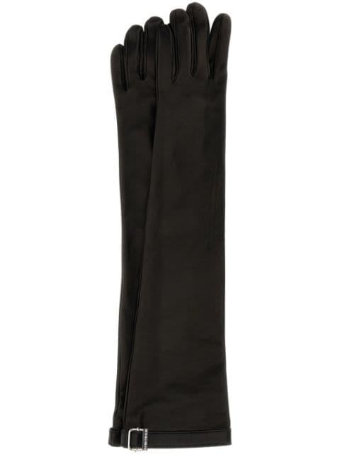 long leather gloves by ARMARIUM