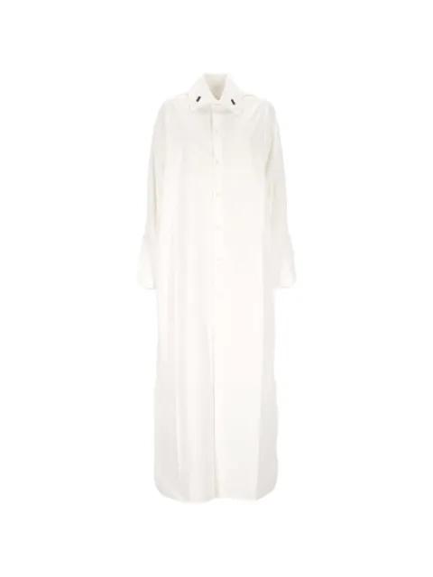 midi button-down long-sleeve shirt dress by ARMARIUM