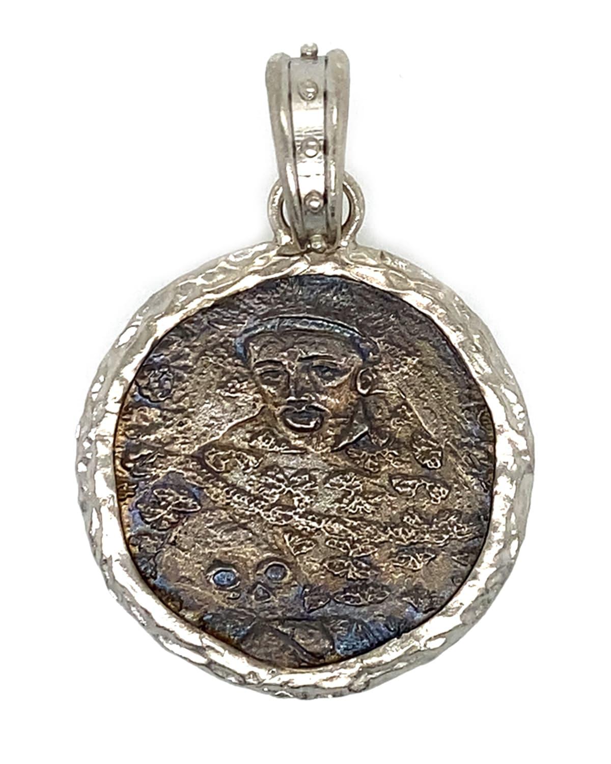Men's Romero Round Monk Medallion Pendant by ARMENTA