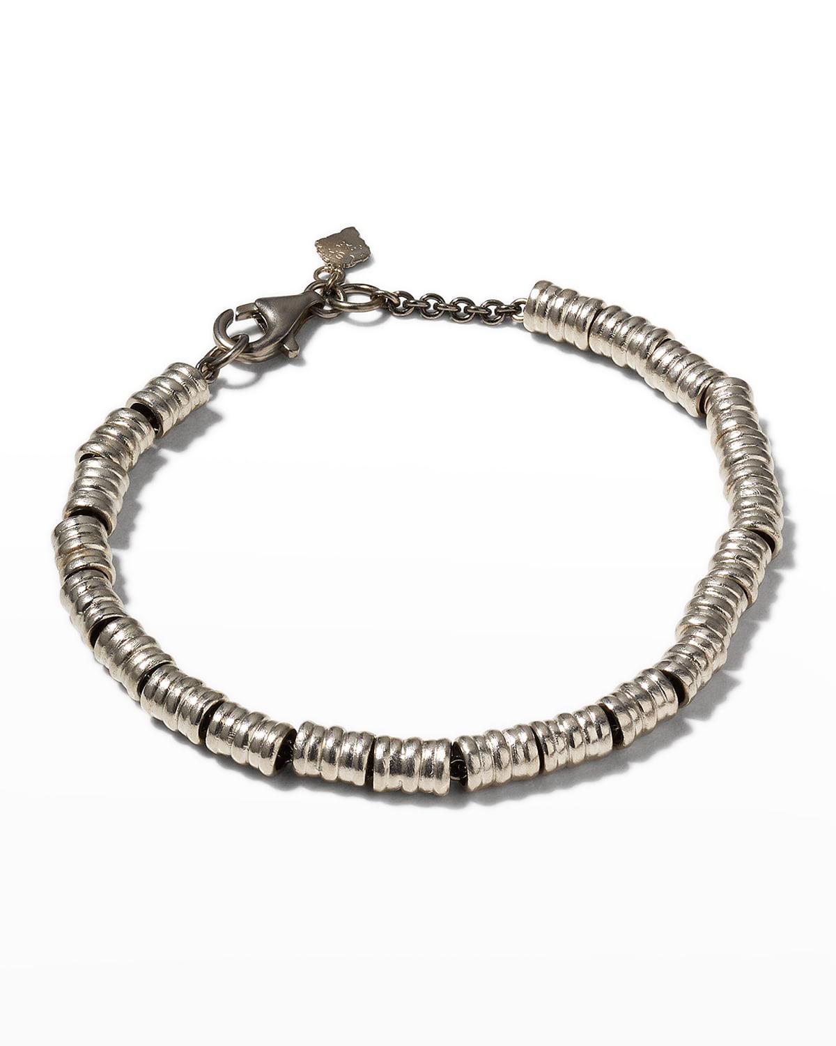 Men's Sterling Silver Disc Chain Bracelet by ARMENTA