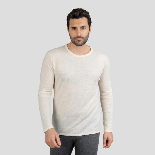 160 Ultralight Alpaca Wool Long-Sleeve Base Layer Shirt by ARMS OF ANDES