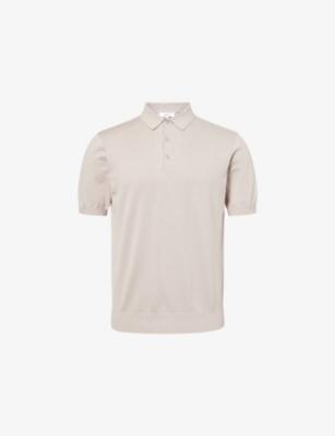 Buttoned Short-Sleeve Knitted Polo Shirt by ARNE Buttoned Short-Sleeve Knitted Polo Shirt by ARNE