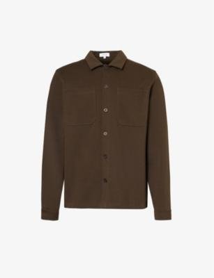 Buttoned regular-fit cotton-blend overshirt by ARNE