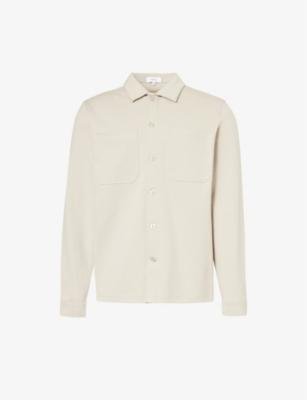 Patch-pocket buttoned-cuff regular-fit cotton-blend overshirt by ARNE