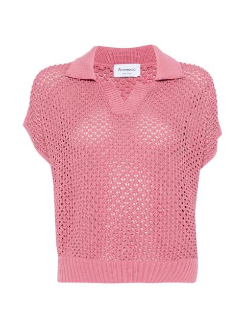 polo-collar T-shirt by AROVESCIO