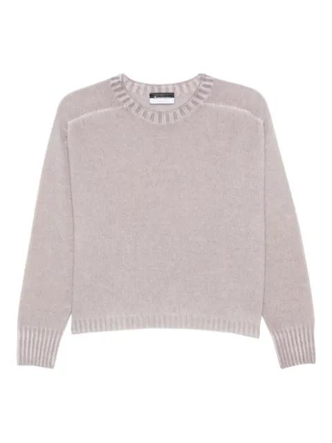 ribbed crew-neck sweater by AROVESCIO